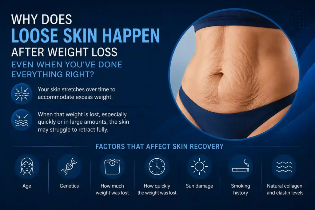 Why Does Loose Skin Happen After Weight Loss Even When You’ve Done Everything Right Surrey?