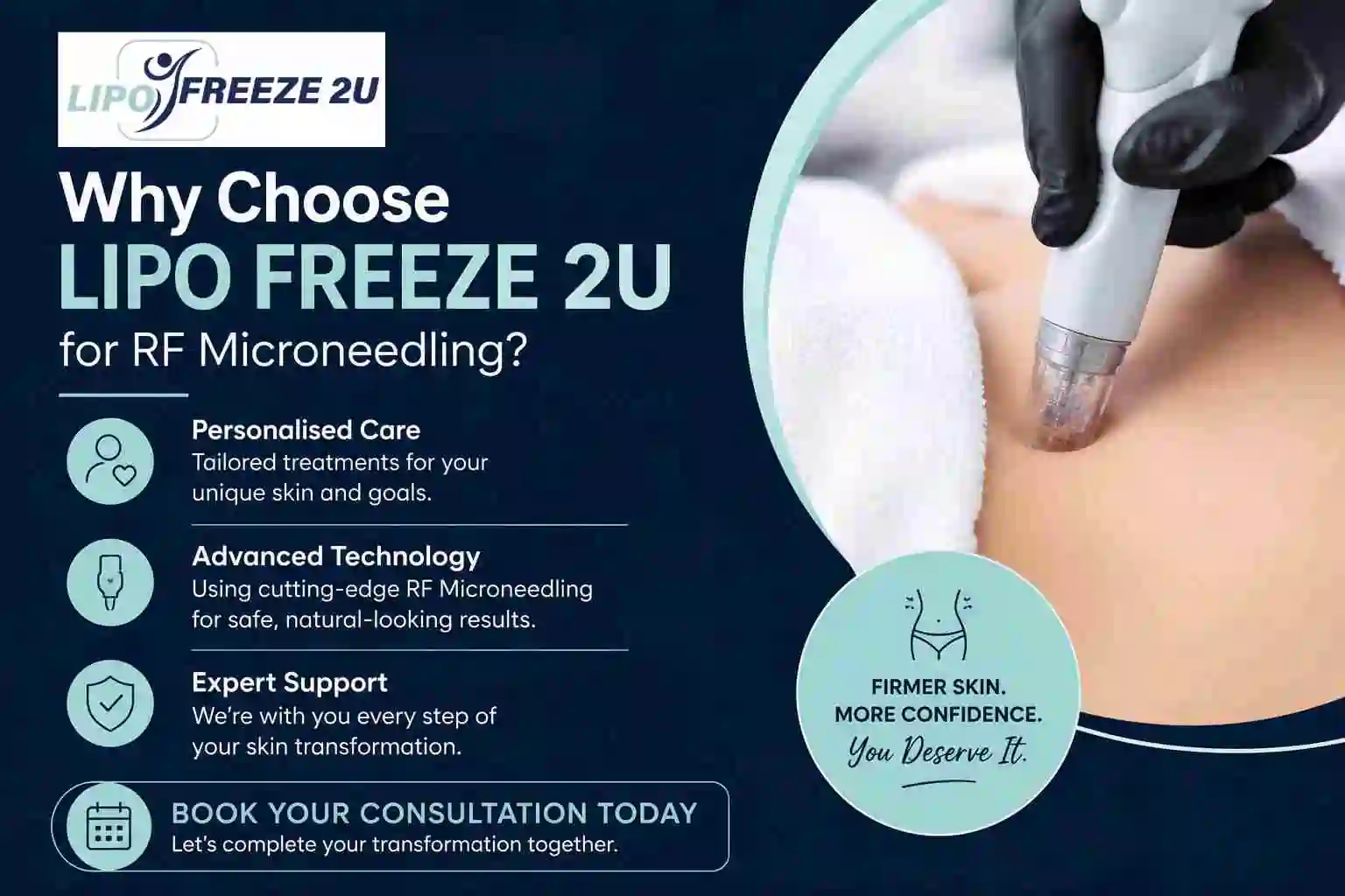 Why Choose LIPO FREEZE 2U for RF Microneedling Surrey?